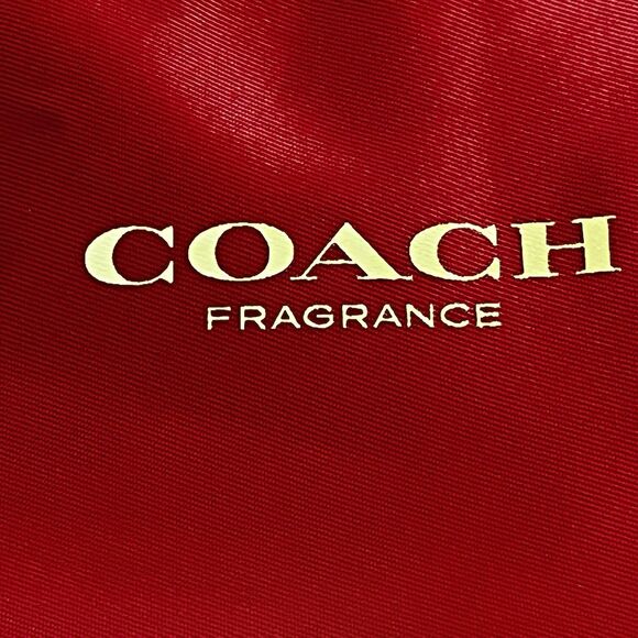 Coach Red Polyester Christmas Tote Fragrance Promo Gift-Ready Carryall EUC - Picture 5 of 8